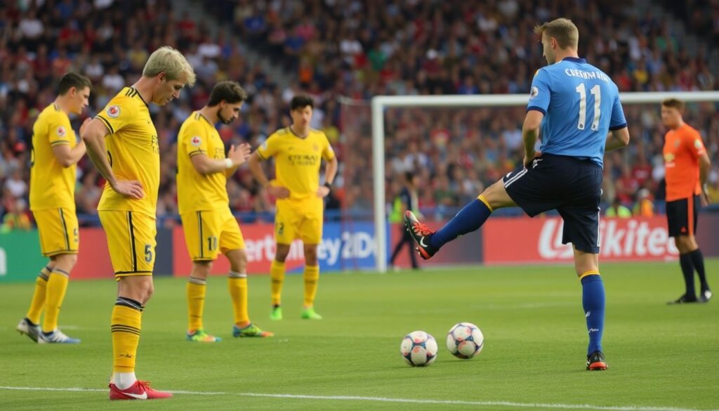 Тактика ситуаций пенальти и решения капитана - иллюстрация