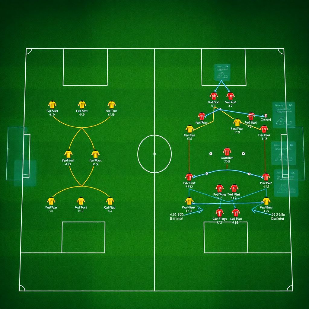 Глубокий разбор тактики 4-3-3 vs 4-2-3-1 с анализом плюсов и минусов