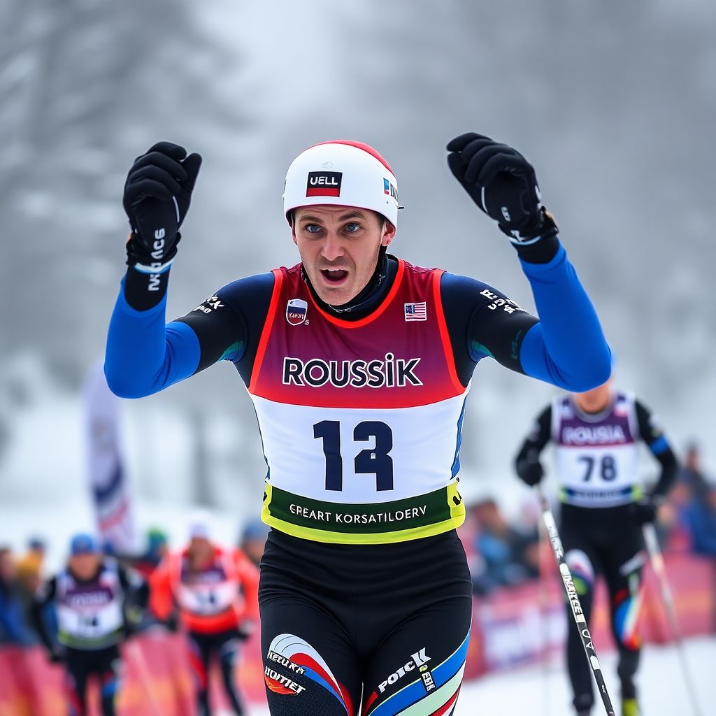 Савелий Коростелев в скиатлоне Фалуна снова главный преследователь норвежцев